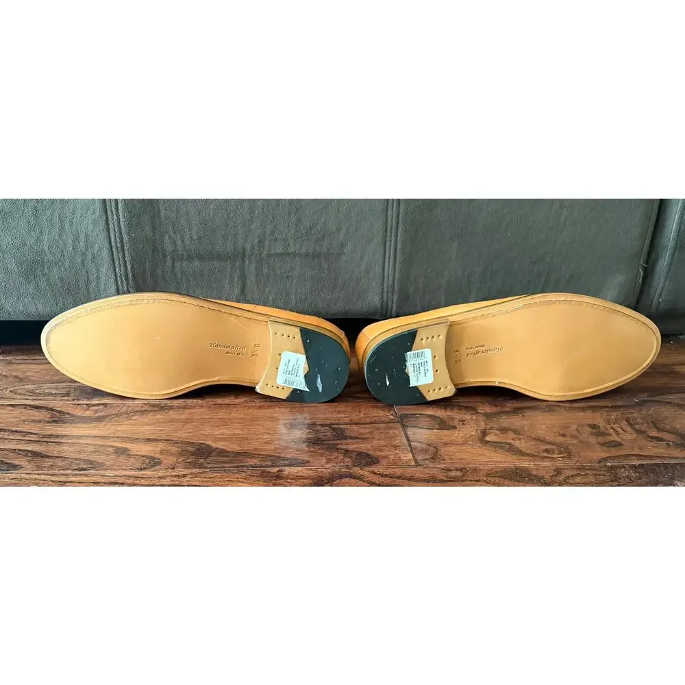 $950 NIB Nettleton Whiskey Leather Timeless Tassel Shoes Slip Ons Loafers 10